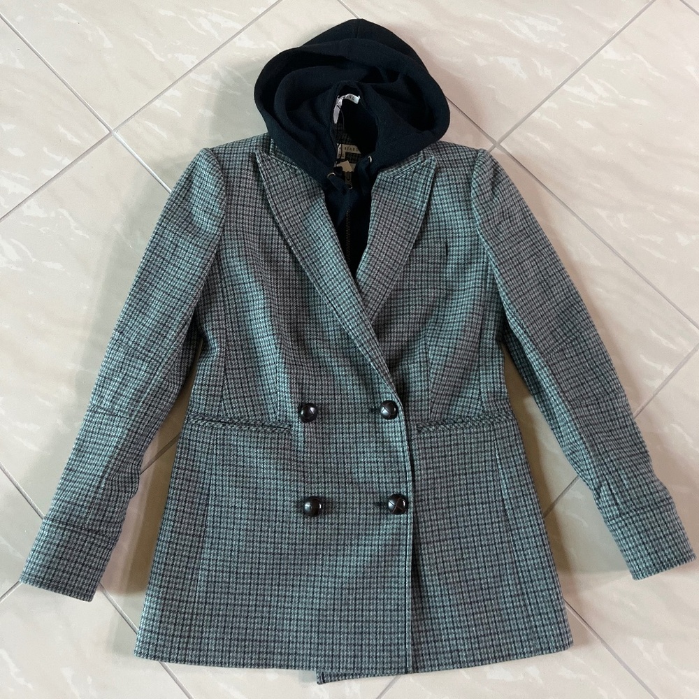 2811 Veronica Beard Pyle Dickey Jacket, Cashmere Hoodie & Hoodie Dickey size 2 - Picture 1 of 16